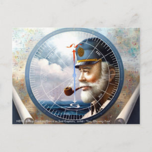 NEWS & Map Captain/Decor or Sea Captain Postcard