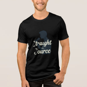 "News Reporter Silhouette T-Shirt – Bold Minimalis Tri-Blend Shirt