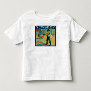 Newsboy Orange LabelRedlands, CA Toddler T-Shirt