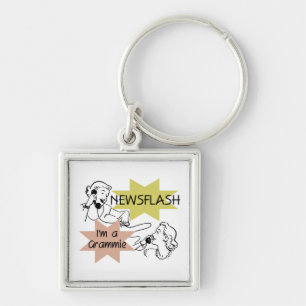 Newsflash I'm a Grammie T-shirts and Gifts Key Ring