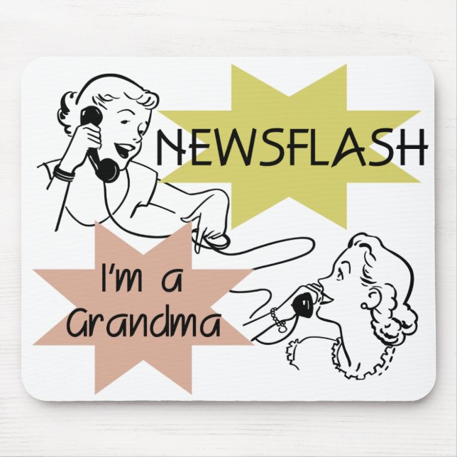 Newsflash I'm a Grandma T-shirts and Gifts Mouse Pad (Front)