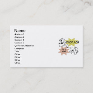 Newsflash I'm a Mimi Tshirts and Gifts Business Card