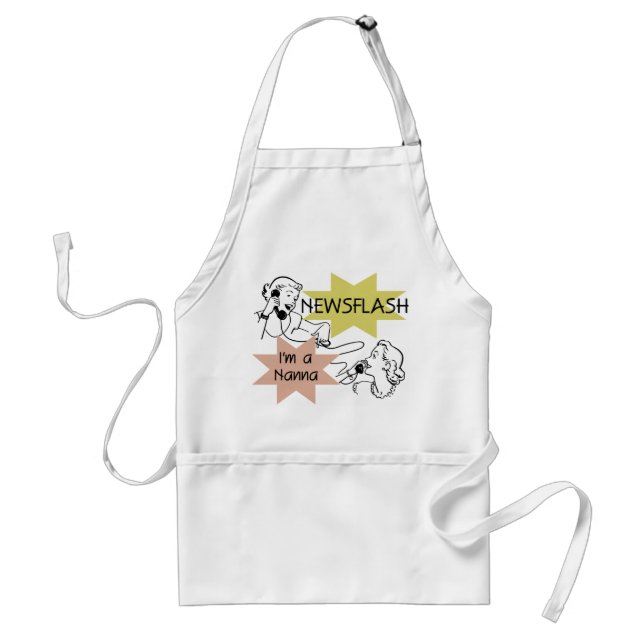 Newsflash I'm a Nanna T-shirts and Gifts Standard Apron (Front)