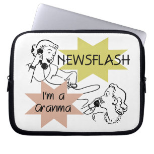 newsflashgranma laptop sleeve