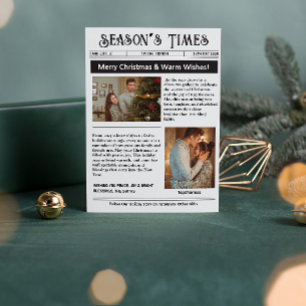 Newsletter Arch Photo Collage Christmas Holiday Card