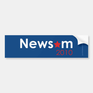 Newsom 2010 bumper sticker