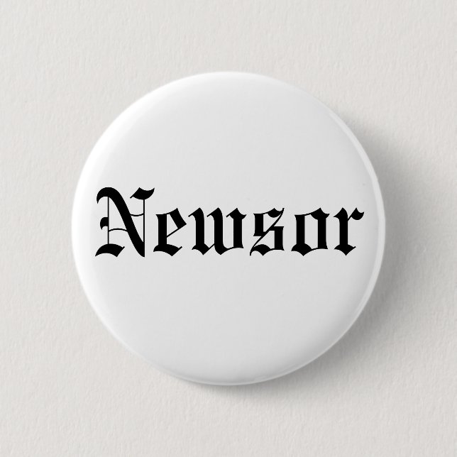 Newsor 6 Cm Round Badge (Front)