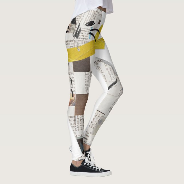 newspapar cat leggings (Right)