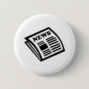 Newspaper 6 Cm Round Badge