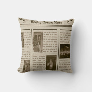 Newspaper American MoJo Pillow