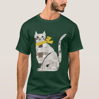 Newspaper cat boy T-Shirt