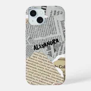 Newspaper Collage Phone Case