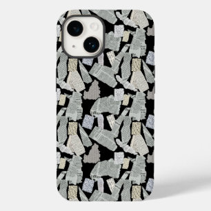 Newspaper Cutting Pattern 01x4.b Case-Mate iPhone 14 Case