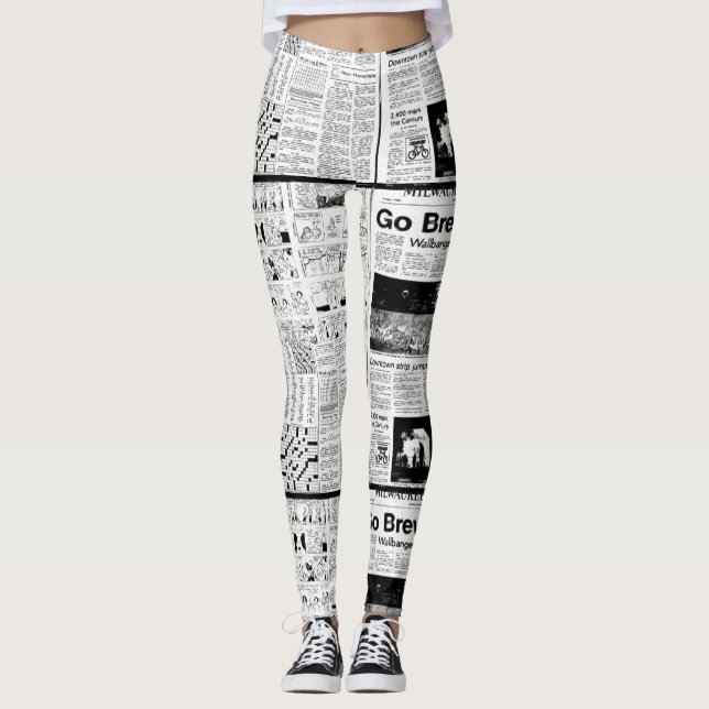 NEWSPAPER LEGGINGS (Front)