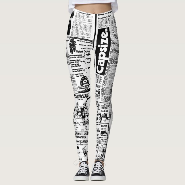 Newspaper Leggings Design (Front)