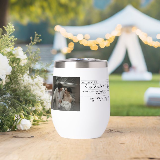 Newspaper Merry and Married Photo (Wedding (Rotated))