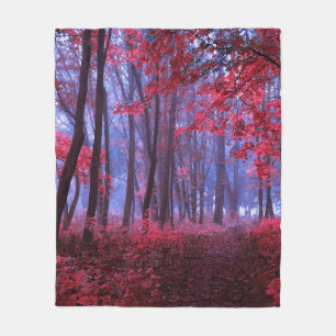 Newspaper pages with antique advertisement. Woman' Fleece Blanket