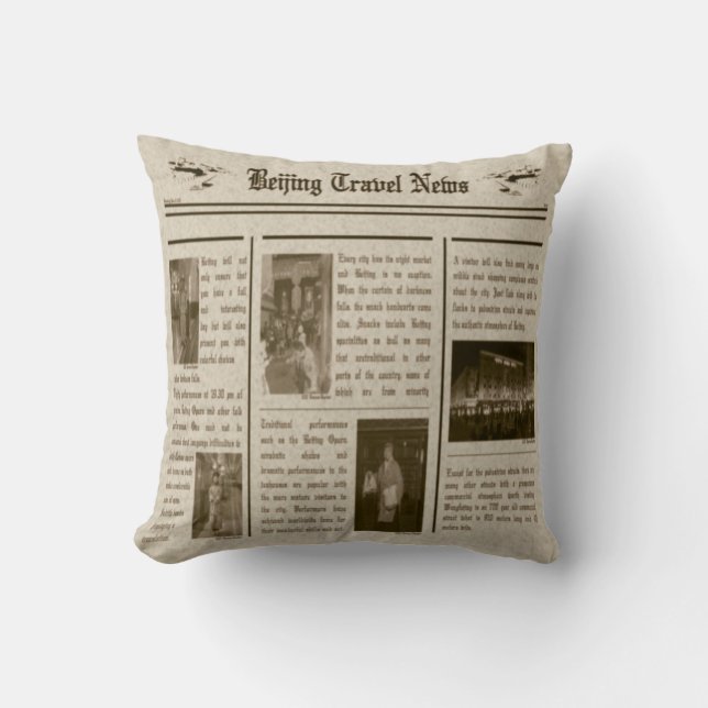 Newspaper Pillow (Front)