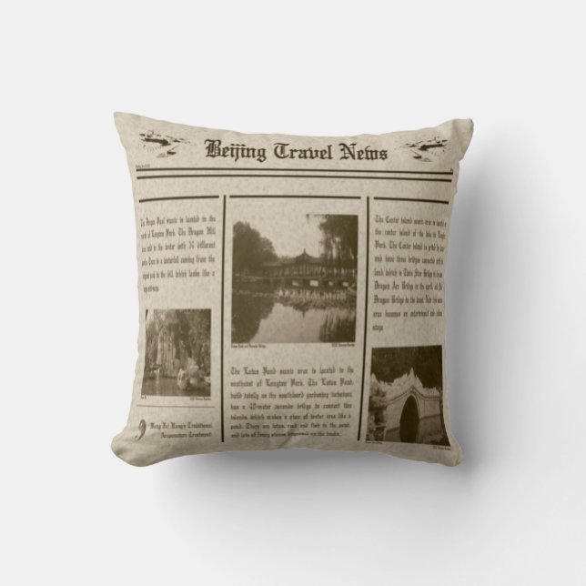 Newspaper Pillow (Front)