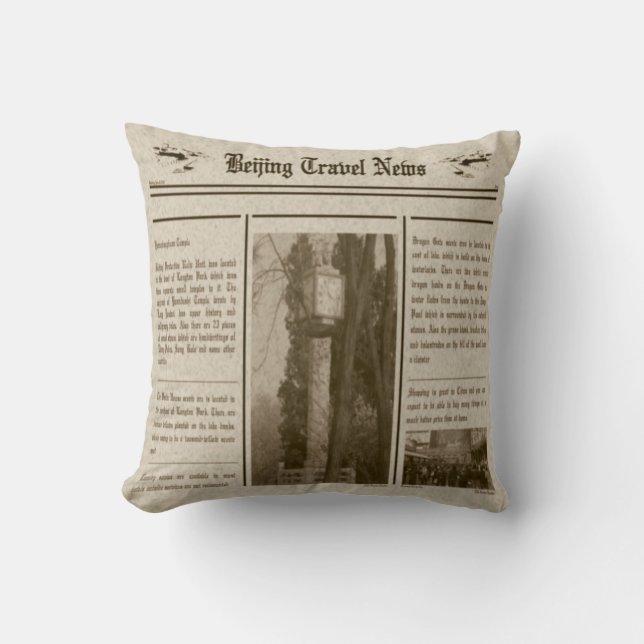 Newspaper Pillow (Front)