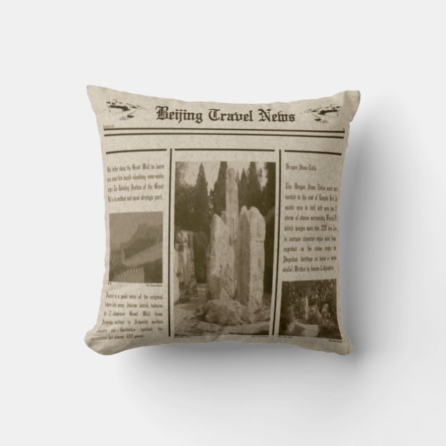 Newspaper Pillow (Front)