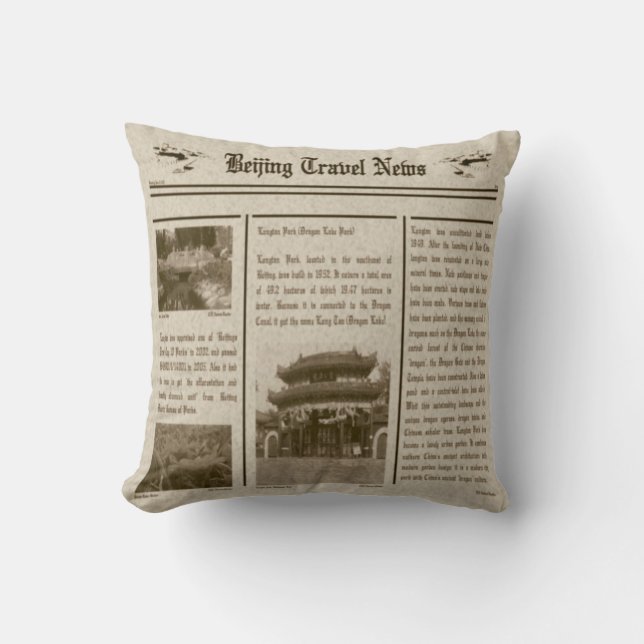 Newspaper Pillow (Front)