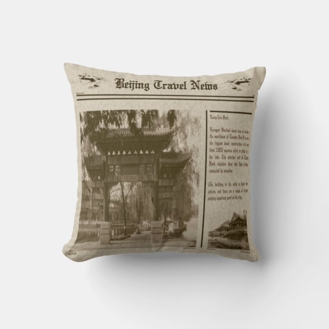 Newspaper Pillow (Front)