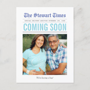Newspaper   Pregnancy Announcement