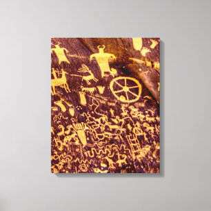Newspaper Rock American Indian Utah Canvas Print