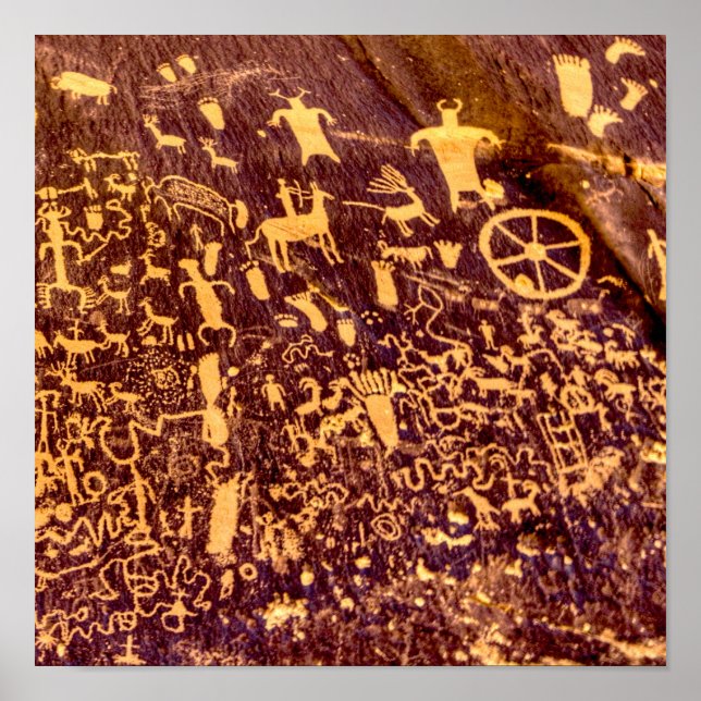 Newspaper Rock American Indian Utah Poster (Front)