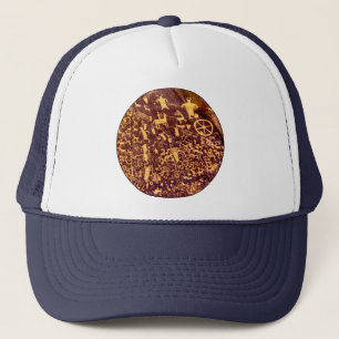 Newspaper Rock American Indian Utah Trucker Hat