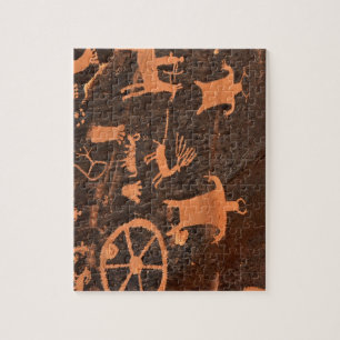 Newspaper Rock Petroglyph Panel - Utah Jigsaw Puzzle