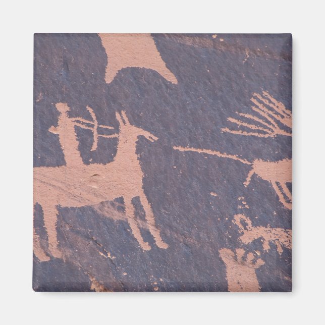 Newspaper Rock, S.P., UT Near Monticello. Magnet (Front)