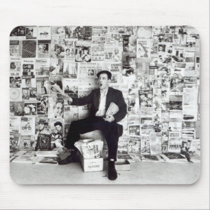 Newspaper salesman, c.1960 mouse pad