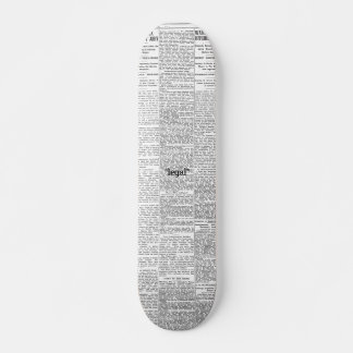 Newspaper skateboard design