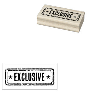 Newspaper Themed Distressed Exclusive Rubber Stamp