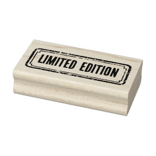 Newspaper Themed Distressed Limited Edition Rubber Stamp