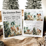 Newspaper Unique Fun What A Year Photo Christmas Holiday Card<br><div class="desc">Celebrate the highlights of your year with our unique "What A Year" Christmas photo holiday card. Designed in a modern newspaper style, this card offers a creative way to share your favourite memories and milestones. With customisable sections for photos and captions, it’s perfect for showcasing everything that made this year...</div>