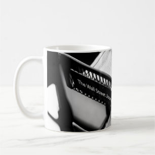 NEWSPAPERS ON THE WALL STREET JOURNAL RACK COFFEE MUG
