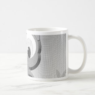 Newsprint Owl In Black And White Coffee Mug