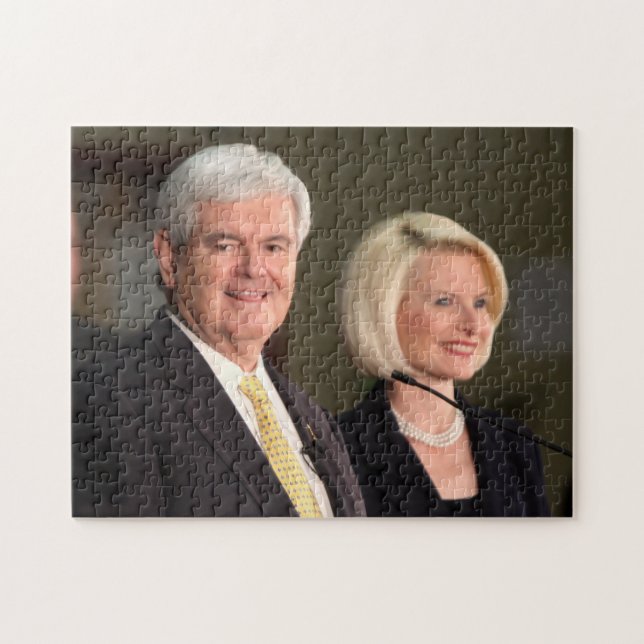 Newt & Calista Gingrich Jigsaw Puzzle (Horizontal)