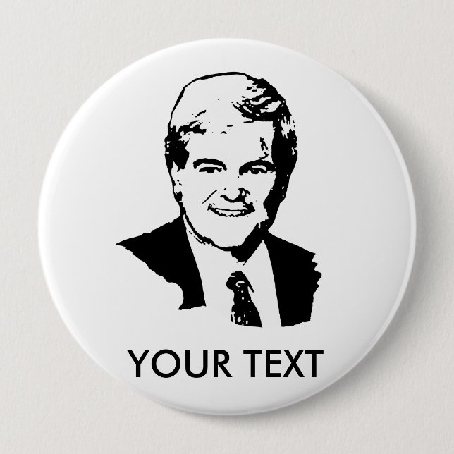 Newt Gingrich 10 Cm Round Badge (Front)