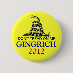 Newt Gingrich 2012 6 Cm Round Badge