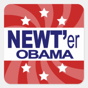 NEWT Gingrich 2012 Square Sticker