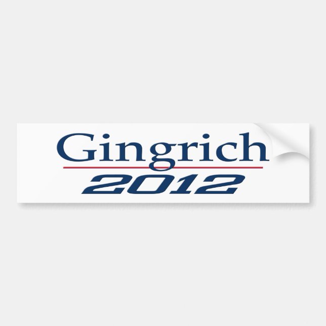 Newt Gingrich 2012 (v100) Bumper Sticker (Front)