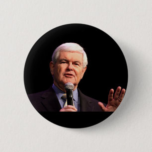 Newt Gingrich 6 Cm Round Badge