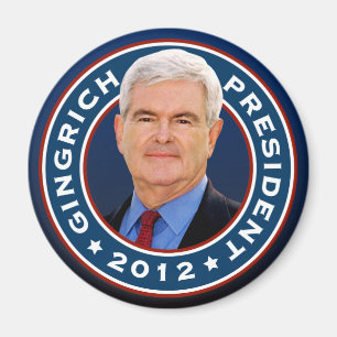 Newt Gingrich Conservative for President Magnet