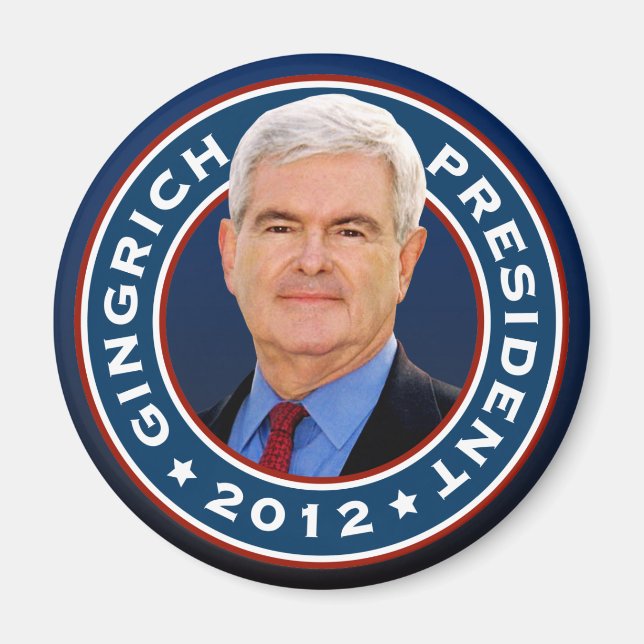 Newt Gingrich Conservative for President Magnet (Front)