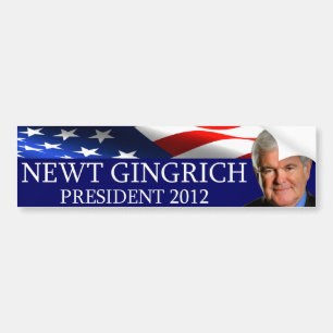 Newt Gingrich President 2012 Bumper Sticker