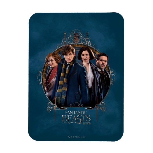 NEWT SCAMANDER™ and Company Art Nouveau Frame Magnet (Vertical)